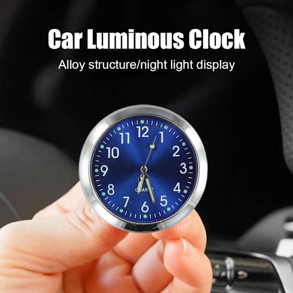 Universell Bilinstrumentbräda Klocka Luminous Quartz Watch Ornament Bilfäste C 2pcs