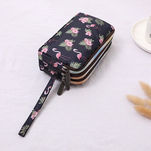 Canvas Plånbok Dam Trendig Handväska Mini Portabel Mynt Förvaringsväska För Utomhus G9d3 004 1pc