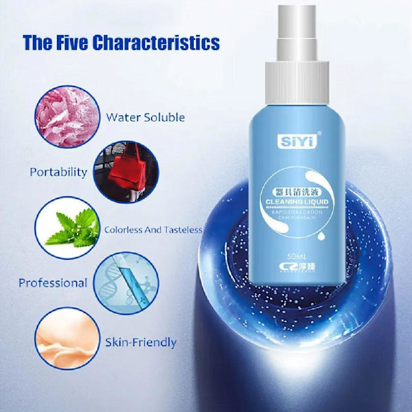 Navy Toy & Body Cleaner Hygienisk Skonsam Rengöring för Intima Leksaker 50ml Hot N7