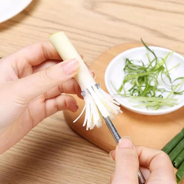 Rostfritt stål Plommonblomma Lökskärare Separator Hem AU Kitc
