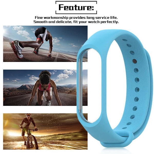 Ersättningsband för xiaomi Mi Band 3/4 armband klocka Si Red One-size