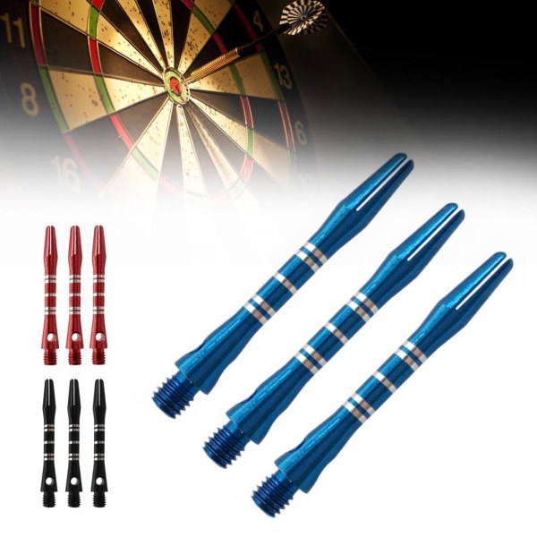 3st/ Set Aluminiumlegering Dart Skaft graverad pil Lång stång stan blue null