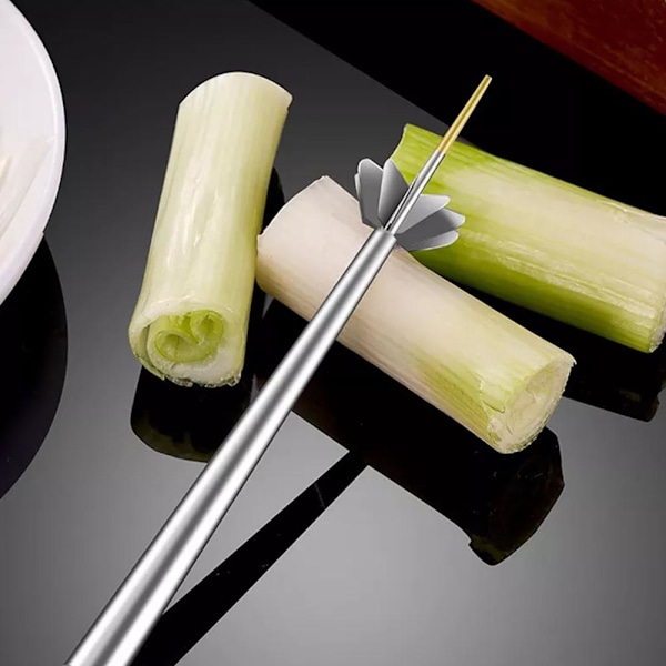 Rostfritt stål Plommonblomma Lökskärare Separator Hem AU Kitc