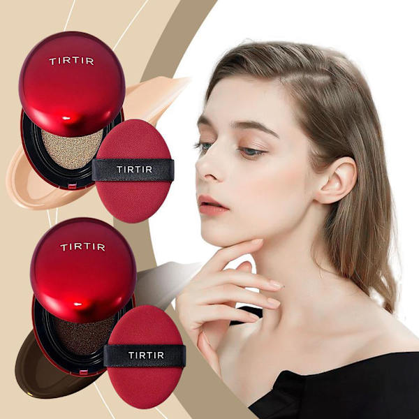 TIRTIR Mask Fit-Red Cushion Foundation - Semimatt finish för att täcka blemmor 55N 1pcs