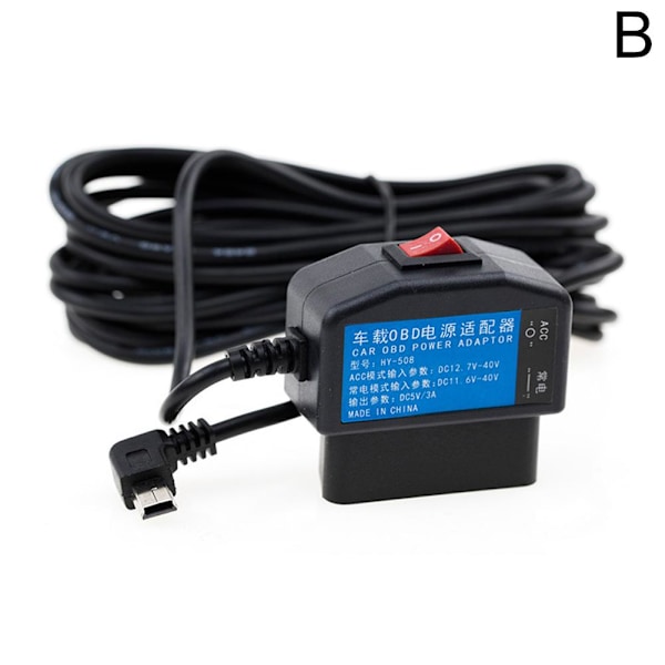 24 timmars parkeringsövervakare laddare OBD till USB adapter X0G9 kabel✨y Mini USB Straight