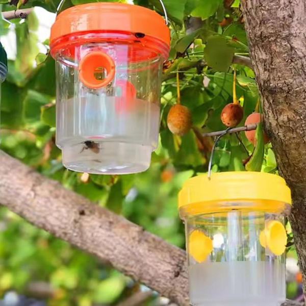 Solardriven getingfälla lampor Vattentät Utomhus Hängande Fälla Bi Hornet! orange onesize