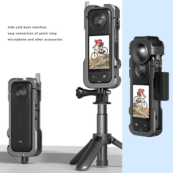 Metall Kaninbur Skyddsram För Insta360X4 Kameratillbehör 