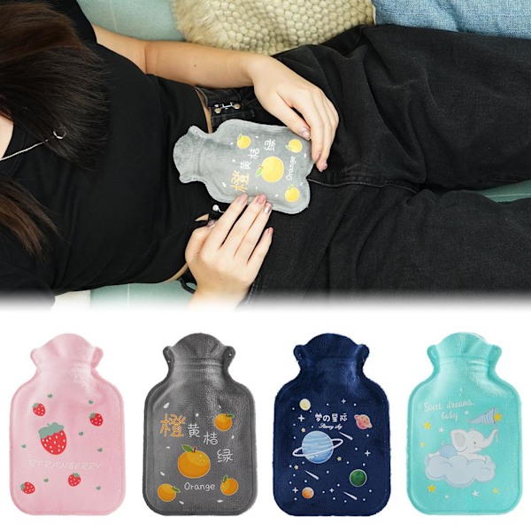 Mini tecknad varmvattenpåse behållare PVC vattenfylld typ varm elephants 1PC