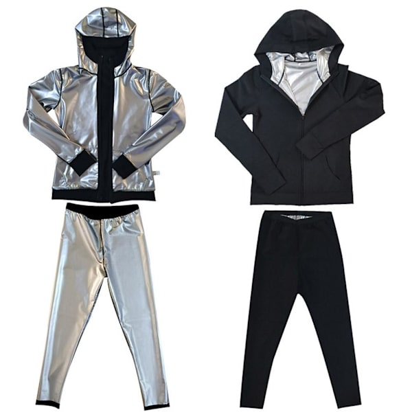 Bastuoverall för kvinnor, svettdräkt, formande korsett, ångdräkt B5C7 XXL 1set