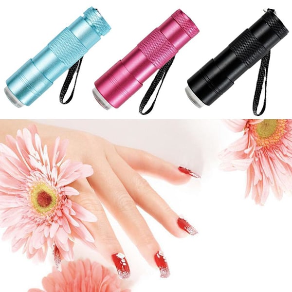 UV-ficklampa för naglar, Handhållen Mini UV LED-nagellampa, Portabel UV-presslampa för nagelkonst med silikonhuvud, Mini-nagellampa för nageltorkargel
