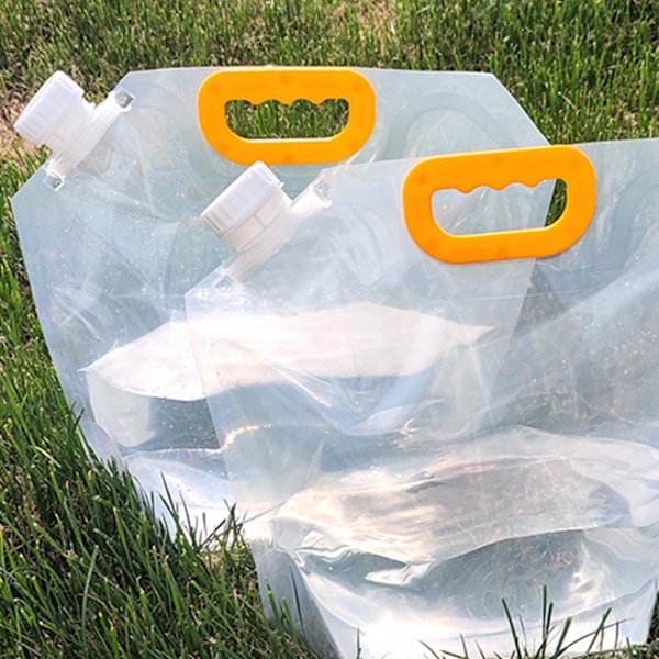 Vikbar Vattenpåse Bärbar Vattenkanna Behållare Dryckeshållare 1.5L-10L☆ P5P3 10L 1pcs