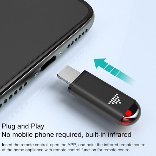 Infraröd sändare fjärrkontroll hem mobiltelefon drift gray For iphone