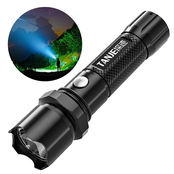 Superstarka LED-ficklampor, taktiska, uppladdningsbara LED-arbetslampor