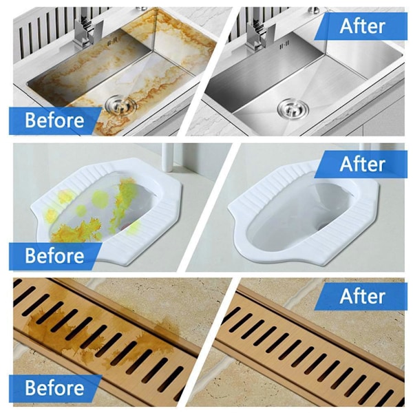 1-5X Kraftfullt rörrensningsmedel Meledmatte Sink Drain Pipe Dre 100gA 1PC