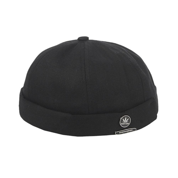 Unisex Justerbar Skallehatt Keps Casual Docker Sjöman Kantlös grey one-size