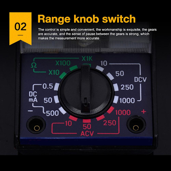 Analog Multimeter Voltmeter Amperemeter Ohmmeter Testare C/D A Meter t OHM Vol C O8V9