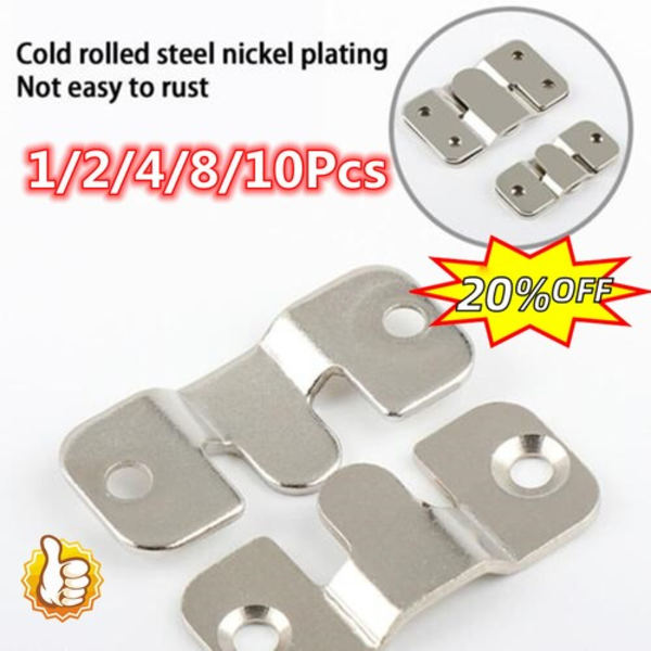 Stål Interlock Hängande Spänne 1-10X (50% RABATT) silverA one-size 4pcs