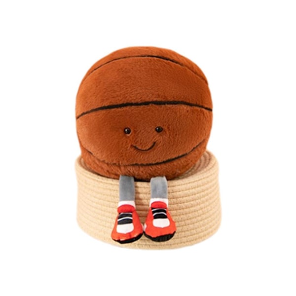 Björnformad Basketboll Leksak i Bomull Plysch Fotboll Leksak Kreativ Football  33cm