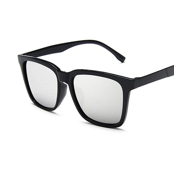 Mode Retro Fyrkantiga Solglasögon Platt Herr H8B5  silver onesize