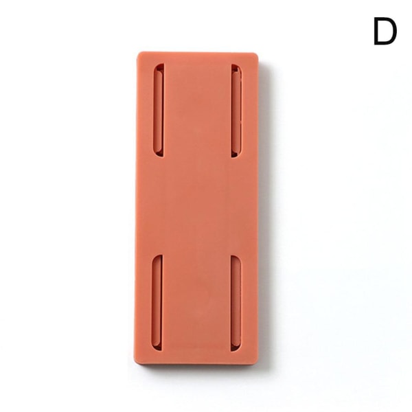 1/4*Socket Hållare Plug Fixer Sticker Stansfri Power Strip Hold orange 1pcs