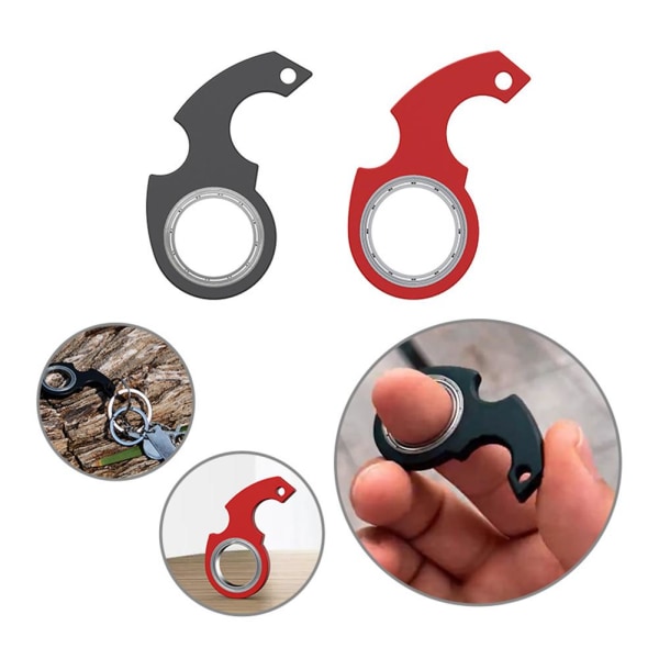 Nyckelring Spinner | Fidget Toy By Key Spinz Hand Spinner Anti;An black one-size