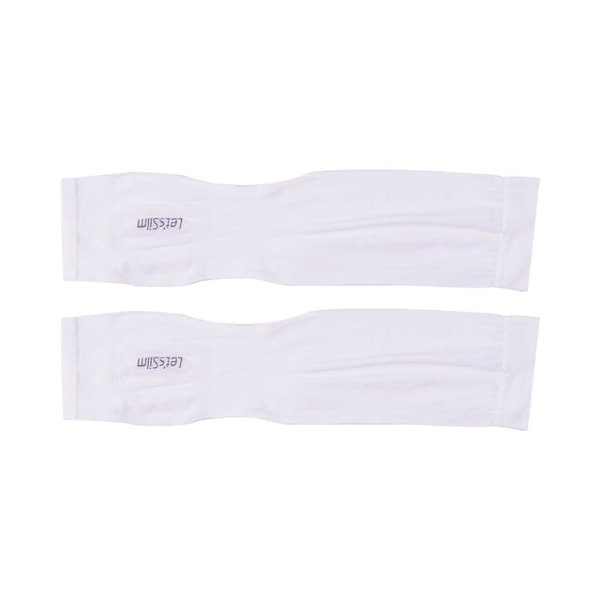 Kylärmar för armar, sport, UV-skydd, fysiskt solskydd, utomhus white one-size