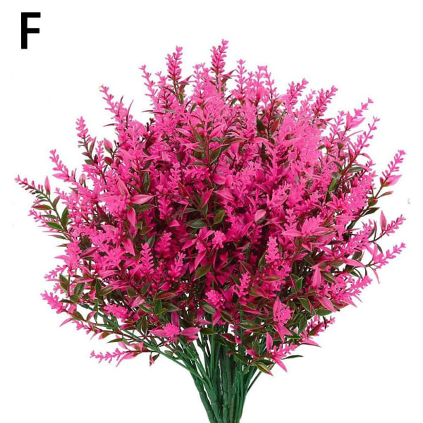 Konstgjorda blommor Plast falska växter In/Outdoor Home Garden De pink One-size