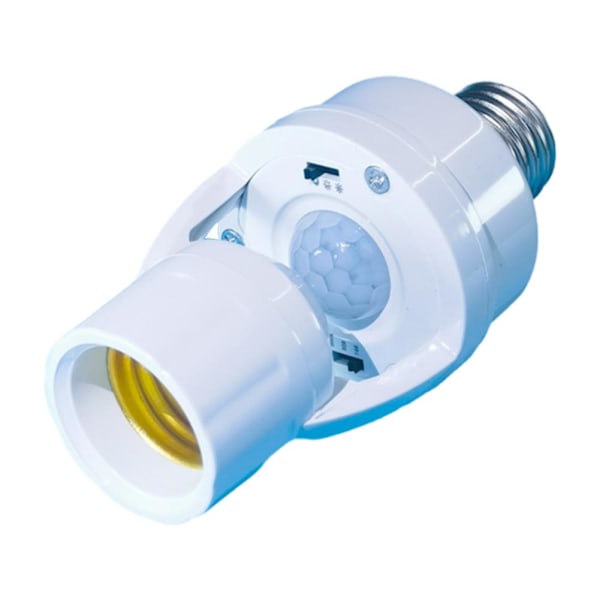 1x E27 Lampa Glödlampa PIR Rörelsesensor Aktiverad Sockel Adapter