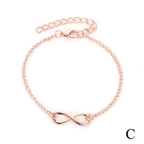 8-tecken armband personligt digitalt mångsidigt armband Rose Gold One size