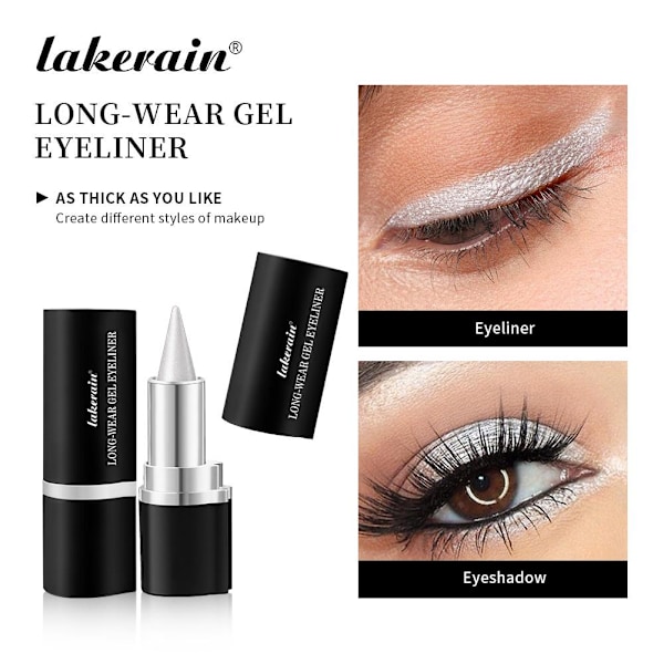 Lakerain Matt Gel Eyeliner Vattentät, Svettsäker, Långvarig 4 # Black 3g