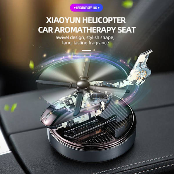 Bil Dashboard Flygplan Dekoration Solar Air Freshener Aromathera Red 1set