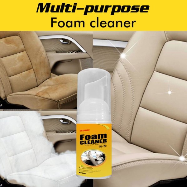 Multi-purpose Car & House Foam Cleaner Cleaning Foam Tool Interi yellowC 150ml