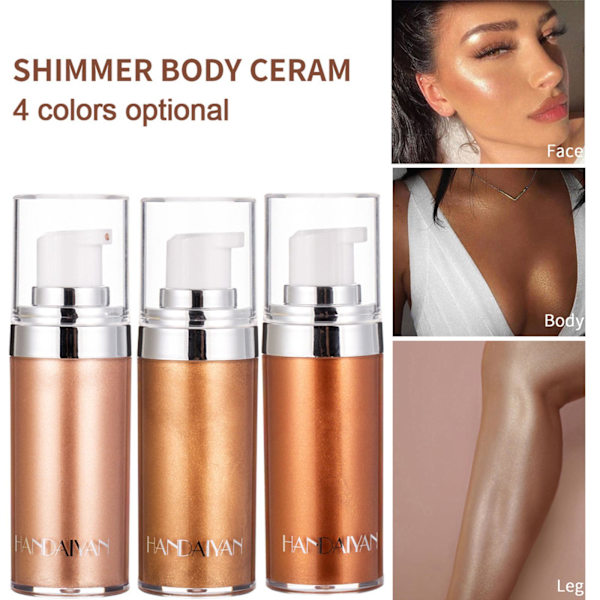 Body Highlighter Makeup - Slät, Skönhetsmakeup Glow 2024 D3A5 3# 20ml