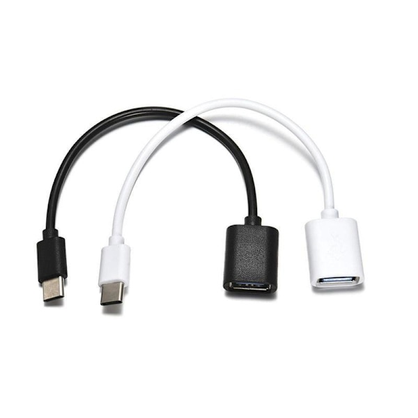 OTG USB-C 3.1 Hane Typ-C till USB Adapter 3.0 A Hona Konverterare 2025 DataUS2025 black one-size