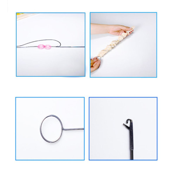 Loop Turner-verktyg för silikonpärlor, nålkrok med tungkrokverktyg. ■д △з long 26.5cm