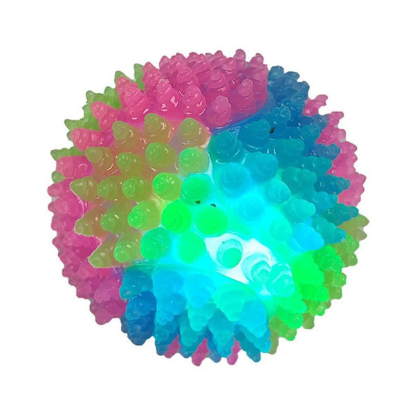 Kreativt Lysande Leksaksboll för Husdjur Hund Leksak Ljud Rolig Hund Barn Studsboll Leksak F5w1 large ball glossy 7cm