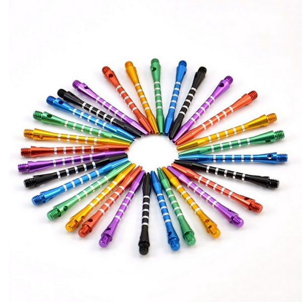 6 st Aluminiumlegering Dartpilar Harrows Dartstammar Blandad Färg purple one-size