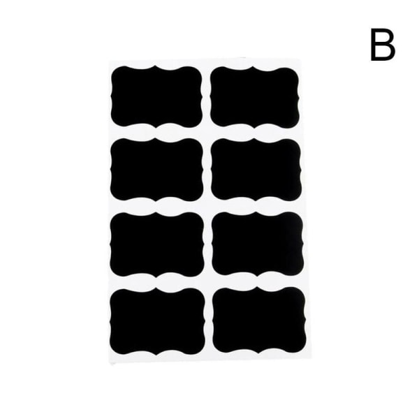 Klistermärke Craft Köksburk Etikett Förvaringsflaska Klistermärke på S1Z8 B black One-size