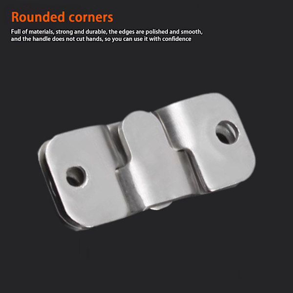 Stål Interlock Hängande Spänne 1-10X (50% RABATT) silverA one-size