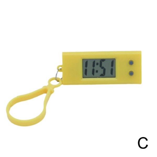 Nyckelring Fickur, Mini Digital Klockor, Digital Clip On Elect Black One-size