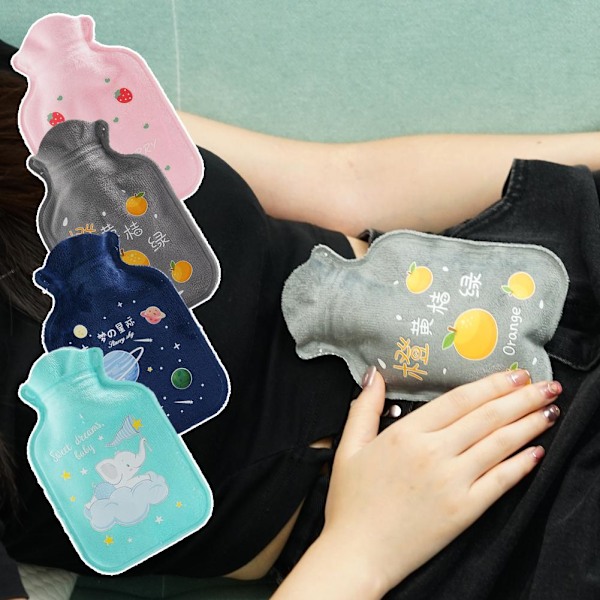 Mini tecknad varmvattenpåse behållare PVC vattenfylld typ varm elephants 1PC
