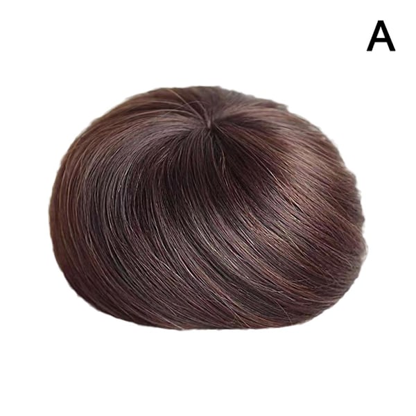 Syntetisk Chignon Donut Roller Hårstycken Elastisk Blond Bun Hai dark brown 1pcs