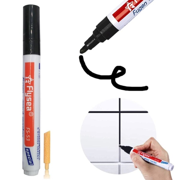 SXRC Grout Pen Beige Kakel färgmarkör, Tile Gap Repair Pen Speci as showB 1pcs
