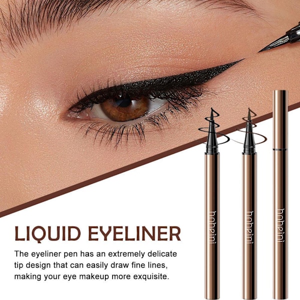 Svart Eyeliner Penna Vattentät Kladdfri Lämplig För Nybörjare Q0m7  02 # Brown 1ml