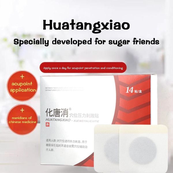 Huatangxiao Acupoint Pressures Stimulering, Hua Tang Xiao Acupoin redA 14pcs 3pcs