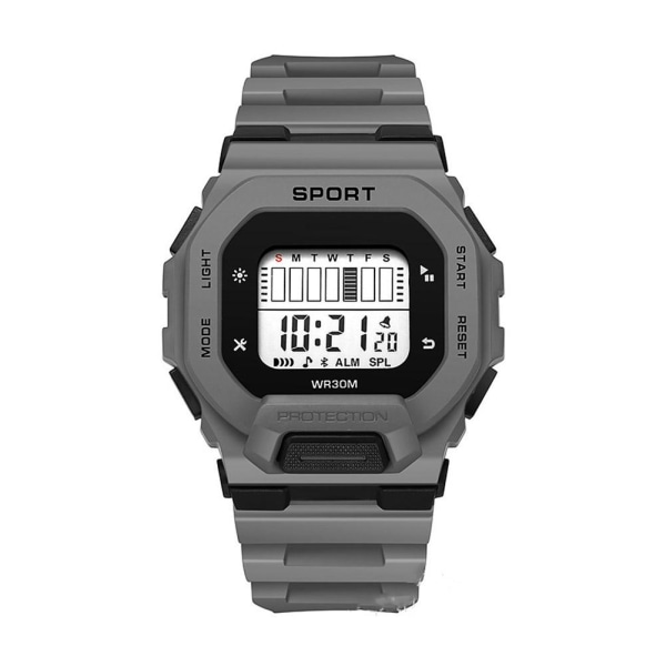 Sportklockor Vattentäta barns Big Dial Square Electronic Black One size