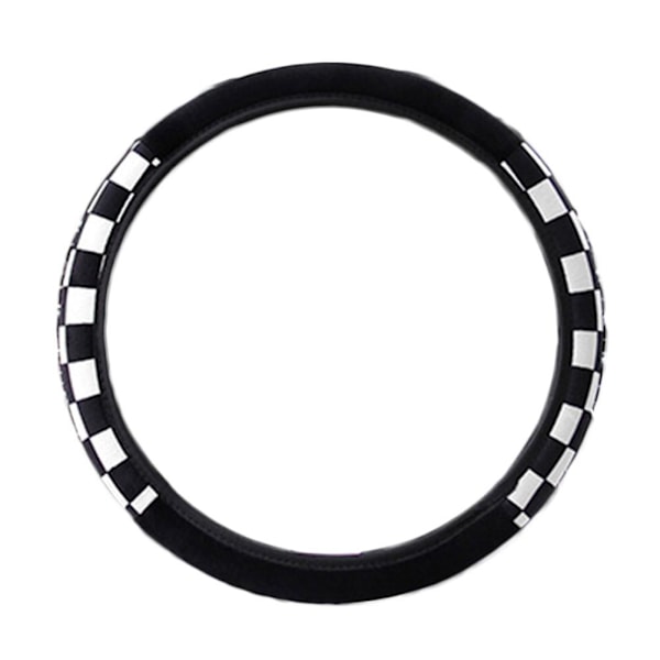 Rattmuff Utan Inre Ring Svart Vit Varm Elastisk Ratt D6e1 Black and white 1PCS