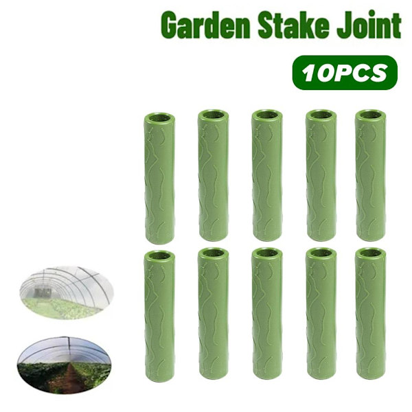 10/20 Trädgårdsstake anslutande rör Vines klätterväxtstöd greenB 11mm 2pcs