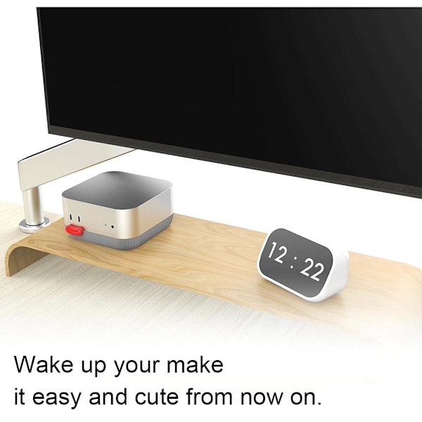 GINTBN Rolig Mun Ställbas för Mac Mini M4/M4 Pro 2024, Halkfria Kuddar, Enkel Åtkomst till Strömknapp Skrivbordsmonteringsdocka Light Gray 1 set