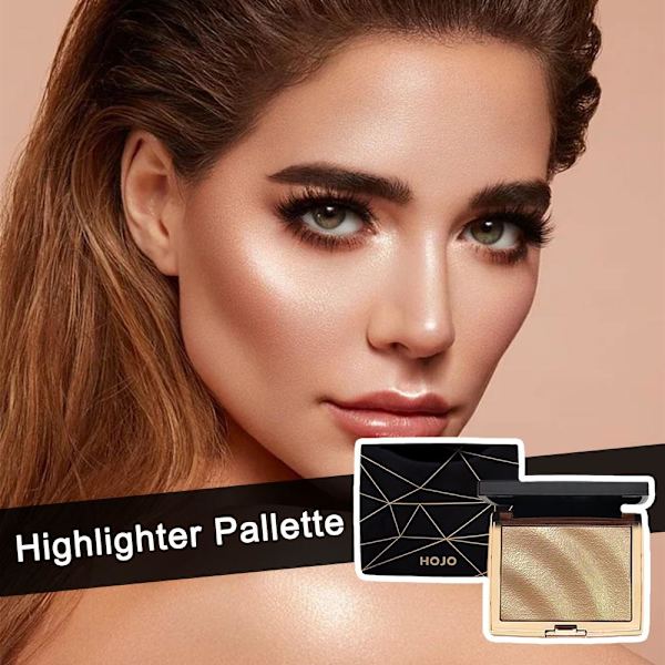 Stereo Highlighter Bronzing Palett för Enkel Nybörjarsmink Lot Y4 3 # Confidence Light 10g